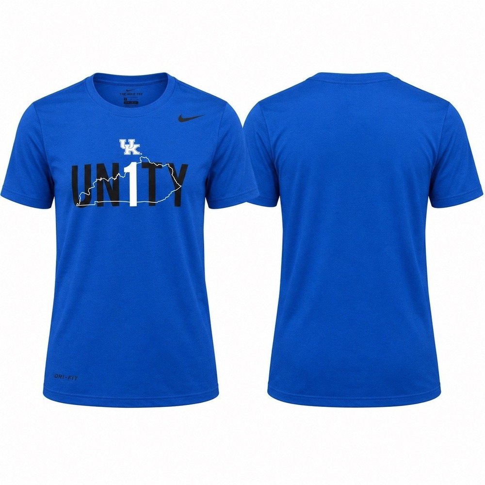 Nike Kentucky Wildcats UNITY Dri-FIT T-Shirt Mens Small Blue 718833-480 NCAA NEW
